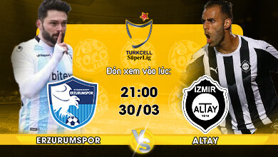 Link xem trực tiếp Erzurumspor vs Altay Spor Kulubu 21h00 ngày 30/03