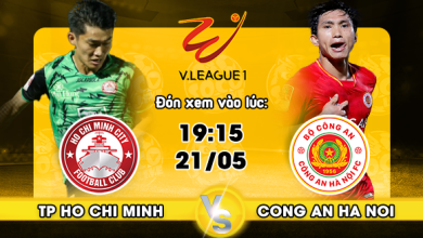 Link xem trực tiếp TP Hồ Chí Minh vs Công An Hà Nội