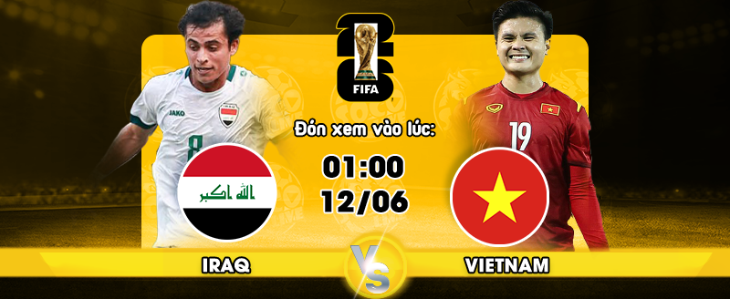 Link xem trực tiếp Iraq vs Việt Nam