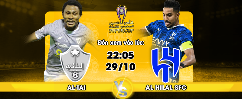 Link xem trực tiếp Al Tai vs Al Hilal SFC